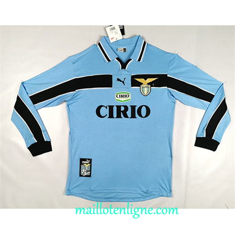 Thai Maillot Retro Lazio Domicile Manche Longue 1998-2000 ligne 4333