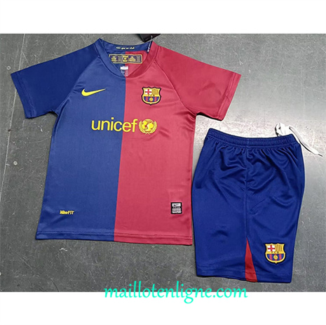 Thai Maillot Retro Barcelone Enfant Domicile 2008-09 ligne 4343