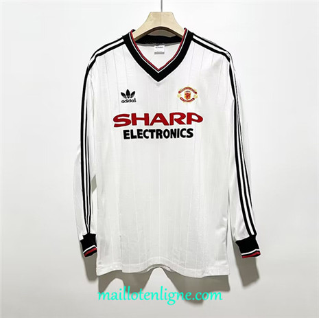 Thai Maillot Retro Manchester United Exterieur Manche Longue 1982-83 ligne 4401