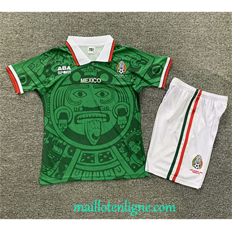 Thai Maillot Retro Mexique Enfant Domicile 1998 ligne 4403