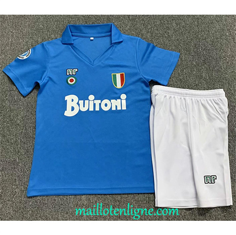 Thai Maillot Retro Napoli Enfant Domicile 1987-88 ligne 4409