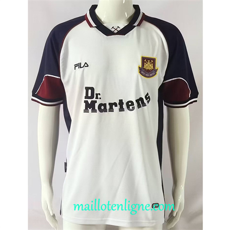 Thai Maillot Retro West Ham United Exterieur 1999-01 ligne 4439