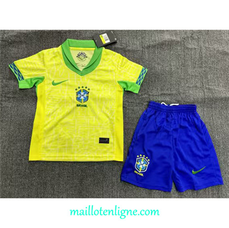 Thai Maillot Brésil Enfant Domicile 2024 2025 ligne 4482