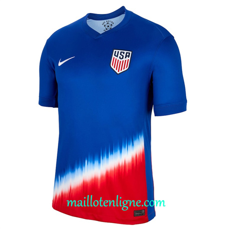 Thai Maillot Etats-Unis Exterieur Bleu 2024 2025 ligne 4517