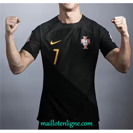 Thai Maillot Portugal Noir 2023 2024 ligne 4603