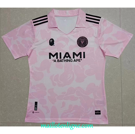 Thai Maillot Inter Miami Trilateral Bath ape Rose 2023 2024 ligne 4628