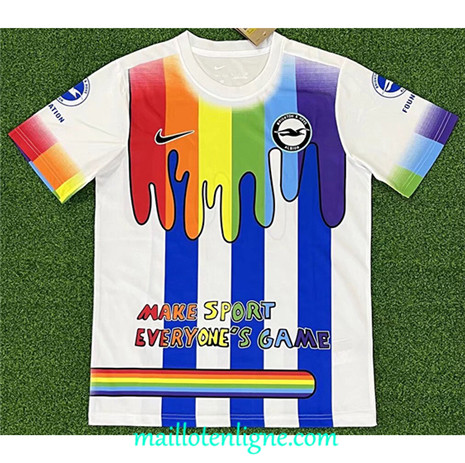 Thai Maillot Brighton - Hove Albion pre-match Training 2023 2024 ligne 4657