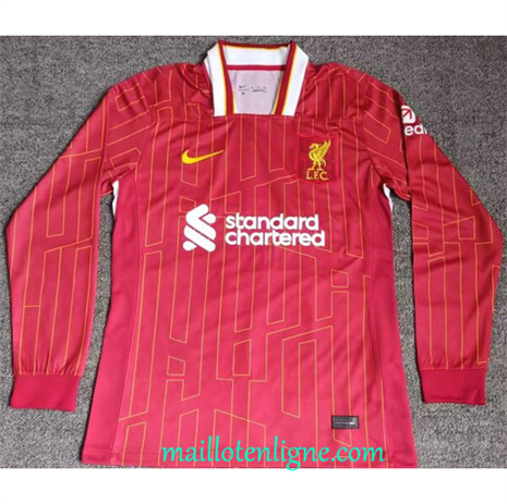 Thai Maillot Liverpool rouge Manche Longue 2024 2025 ligne 4677