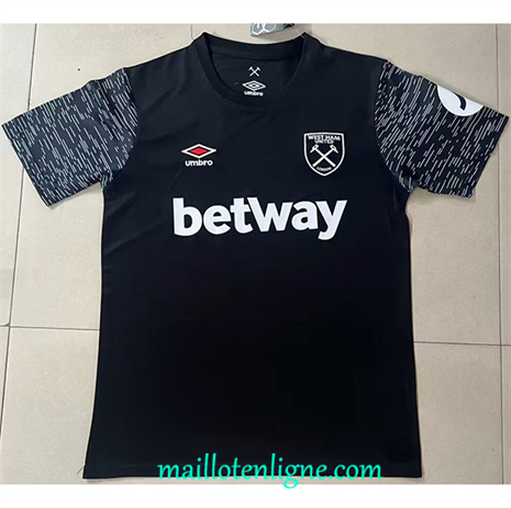 Thai Maillot West ham Noir 2024 2025 ligne 4712