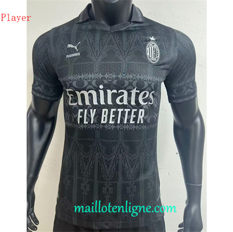 Thai Maillot Player AC Milan spéciale Noir 2024 2025 ligne 4714