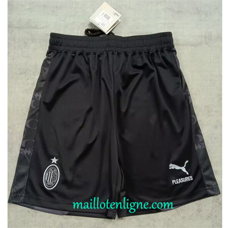 Thai Maillot AC Milan Short 4th Noir 2023 2024 ligne 4719