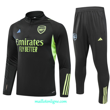 Thai Maillot Ensemble Arsenal Survetement noir 2024 2025 ligne 4790