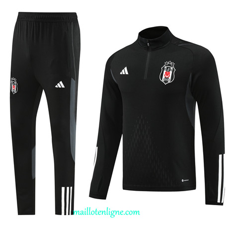 Thai Maillot Ensemble Besiktas Survetement noir 2024 2025 ligne 4794