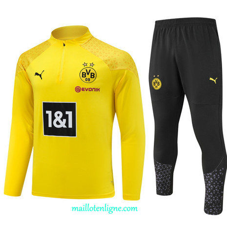 Thai Maillot Ensemble Borussia Dortmund Survetement jaune 2024 2025 ligne 4819