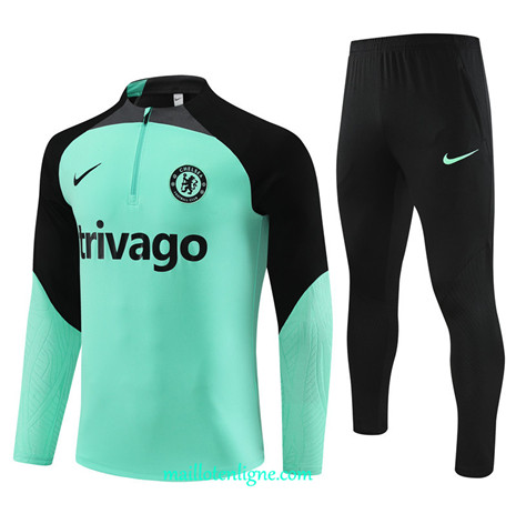 Thai Maillot Ensemble Chelsea Survetement vert clair 2024 2025 ligne 4826