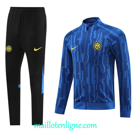 Thai Maillot Ensemble Inter Milan Veste Survetement bleu 2024 2025 ligne 4833