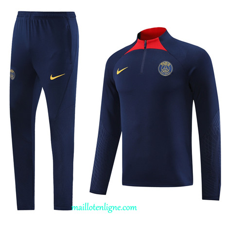 Thai Maillot Ensemble Paris Paris Saint-Germain Survetement Couleur saphir 2024 2025 ligne 4866