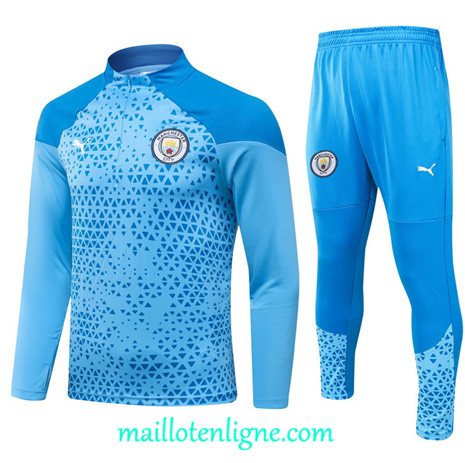 Thai Maillot Ensemble Manchester City Enfant Survetement bleu ciel 2024 2025 ligne 4910