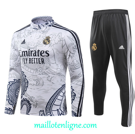 Thai Maillot Ensemble Real Madrid Enfant special Survetement Blanc 2024 2025 ligne 4923