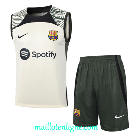 Thai Maillot Ensemble Barcelone Debardeur Training abricot 2024 2025 ligne 4934