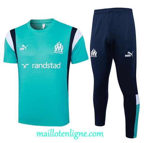 Thai Maillot Ensemble Marseille polo Training lac bleu 2024 2025 ligne 4962