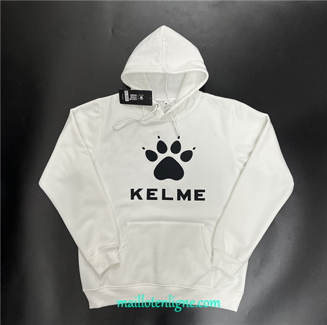 Thai Maillot Sweat A Capuche Kelme Blanc 2024 2025 ligne 5021