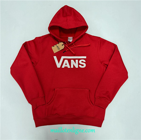 Thai Maillot Sweat A Capuche Vans rouge 2024 2025 ligne 5034