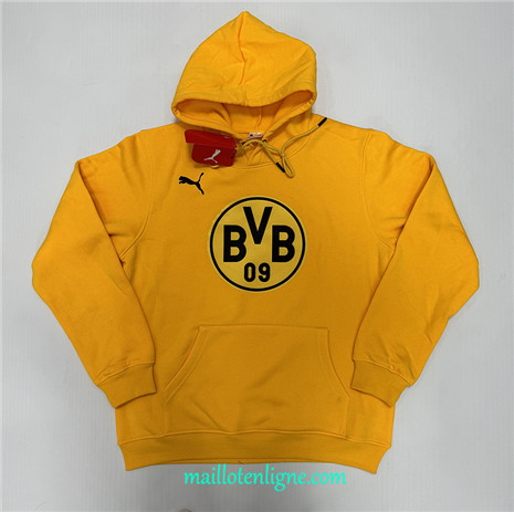 Thai Maillot Sweat A Capuche Borussia Dortmund jaune 2024 2025 ligne 5039