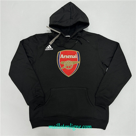 Thai Maillot Sweat A Capuche Arsenal noir 2024 2025 ligne 5054