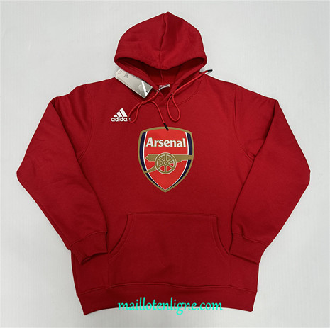 Thai Maillot Sweat A Capuche Arsenal rouge 2024 2025 ligne 5056