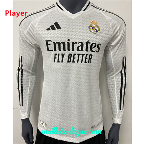 Thai Maillot Player Real Madrid Domicile Manche Longue 2024 2025