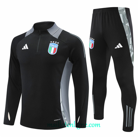 Thai Maillot Ensemble Italie Survetement Noir 2024 2025 ligne248559