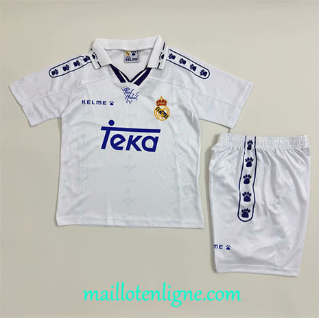 Thai Maillot de Retro Real Madrid Enfant Domicile 1994-96 ligne253576