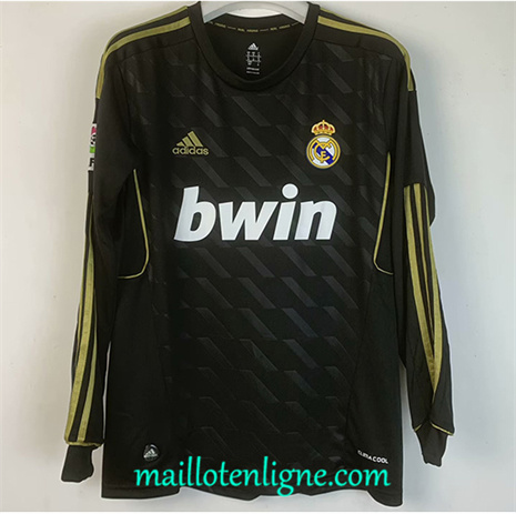 Thai Maillot de Retro Real Madrid Exterieur Manche Longue 2011-12 ligne253581