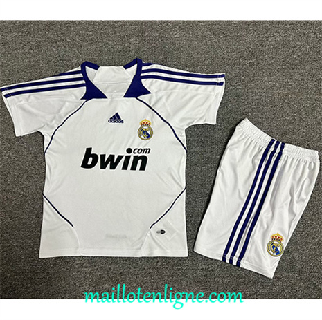 Thai Maillot de Retro Real Madrid Enfant Domicile 2007-08 ligne253591