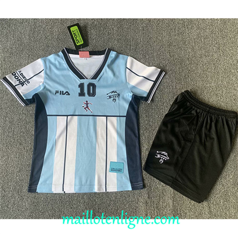 Thai Maillot de Argentine Enfant Mémorial de Maradona 2024 2025 ligne253193