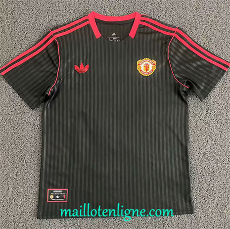 Thai Maillot de Manchester United Training Noir 2025 2026 ligne253480