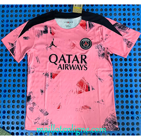 Thai Maillot de Paris Saint-Germain Training Rose 2024 2025 ligne253336