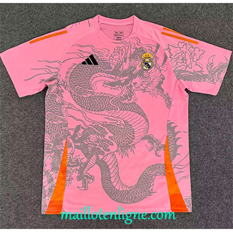 Thai Maillot de Real Madrid Dragon spécial Rose 2025 2026 ligne253324