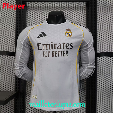 Thai Maillot de Player Real Madrid Domicile Manche Longue 2025 2026 ligne253402