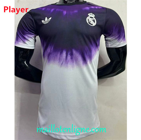 Thai Maillot de Player Real Madrid Blanc/Pourpre 2024 2025 ligne253405