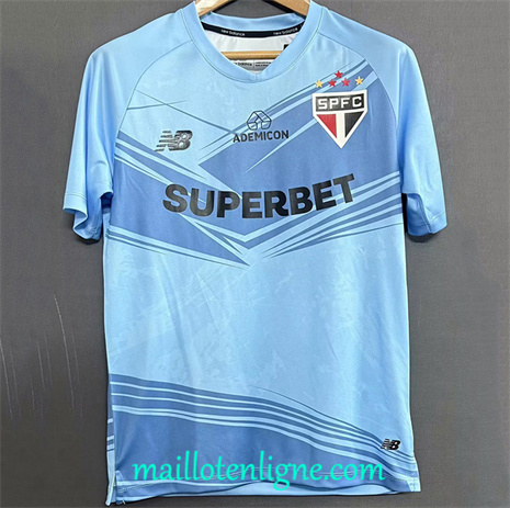 Thai Maillot de Sao Paulo Bleu 2025 2026 ligne253082