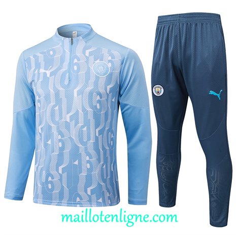 Thai Maillot de Ensemble Manchester City Enfant Survetement bleu 2024 2025 ligne253285