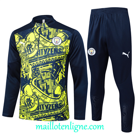 Thai Maillot de Ensemble Manchester City Enfant Survetement jaune 2024 2025 ligne253286