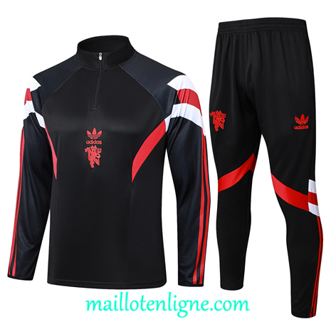 Thai Maillot de Ensemble Manchester United Enfant Survetement noir 2024 2025 ligne253289