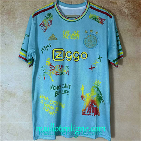 Thai Maillot Ajax light Bleu graffiti board 2025 2026