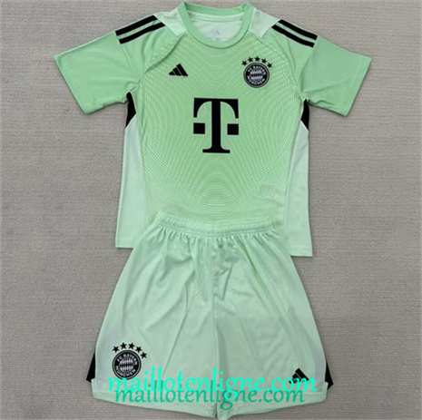 Thai Maillot Bayern Munich Enfant Gardien De But Vert 2025 2026
