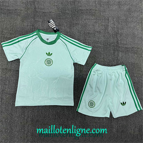 Thai Maillot Celtique Enfant Vert 2025 2026