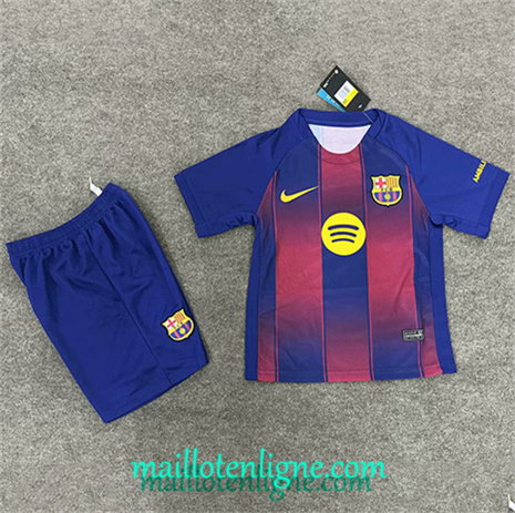 Thai Maillot Barcelone Enfant Rouge 2025 2026