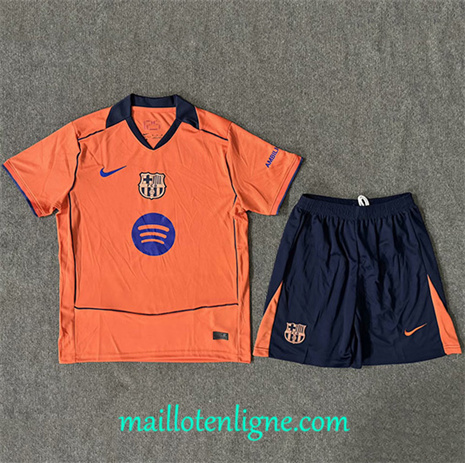 Thai Maillot Barcelone Enfant orange 2025 2026